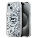 Dėklas Karl Lagerfeld KLHMP15MLGCHSGH iPhone 15 Plus / 14 Plus 6.7" hardcase transparent Liquid Glitter Choupette Head Magsafe Dėklas Karl Lagerfeld KLHMP15MLGCHSGH iPhone 15 Plus / 14 Plus 6.7" hardcase transparent Liquid Glitter Choupette Head Magsafe