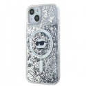 Dėklas Karl Lagerfeld KLHMP15MLGCHSGH iPhone 15 Plus / 14 Plus 6.7" hardcase transparent Liquid Glitter Choupette Head Magsafe Dėklas Karl Lagerfeld KLHMP15MLGCHSGH iPhone 15 Plus / 14 Plus 6.7" hardcase transparent Liquid Glitter Choupette Head Magsafe