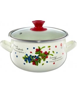 Enamel pot Borówka 2.2 l ENAMEL OLKUSZ