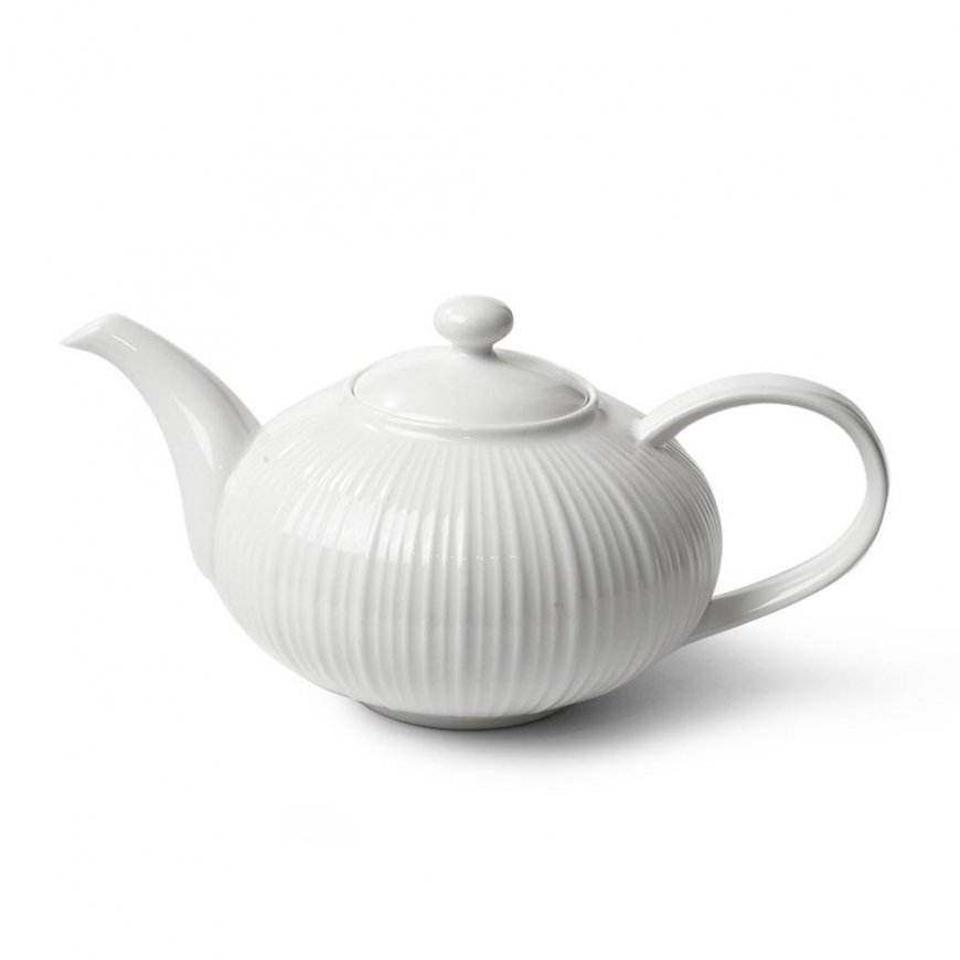 Fissman Teapot ELEGANCE White 1000ml (porcelain)