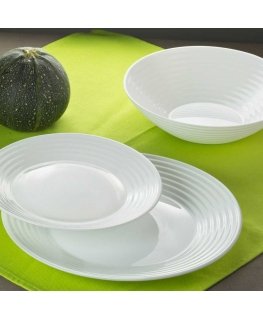 Serwis obiadowy dla 6 osob Harena with soup bowl 18-element LUMINARC (salaterka do soupy 20 cm)