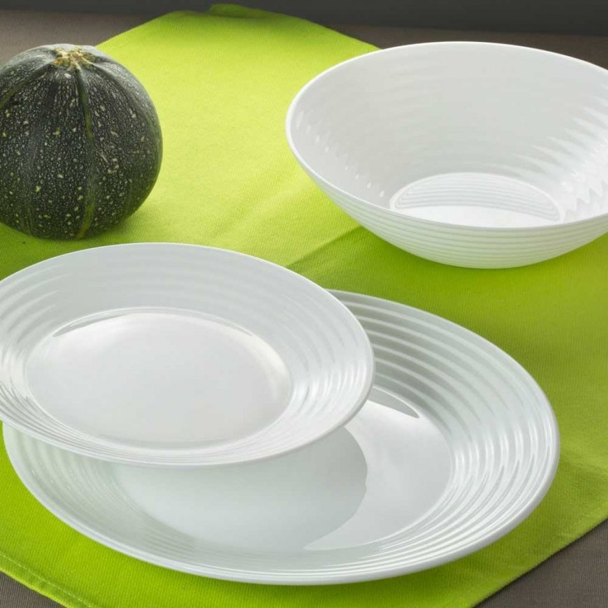 Serwis obiadowy dla 6 osob Harena with soup bowl 18-element LUMINARC (salaterka do soupy 20 cm)