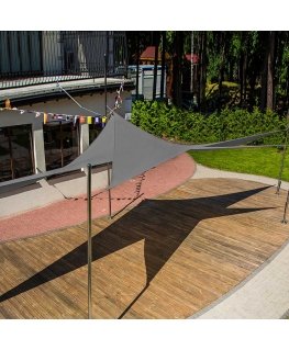 Żagiel przeciwsłoneczny 3.6 x 3.6 x 3.6 m anthracite PATIO