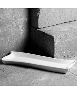 Półmisek Salsa Fala 35 x 12 cm balta AMBITION