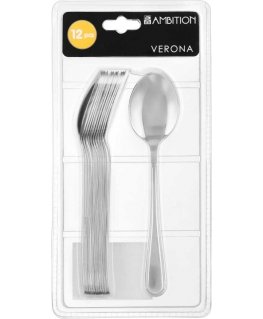 Set of 12 pcs. łyżek stołowych Verona 20.5 cm AMBITION