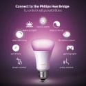 Philips Hue balta un krāsaina atmosfēras gaisma Sākuma komplekts: 2 gab. viedās spuldzes E27 (1100) Philips Hue balta un krāsaina atmosfēras gaisma Sākuma komplekts: 2 gab. viedās spuldzes E27 (1100)