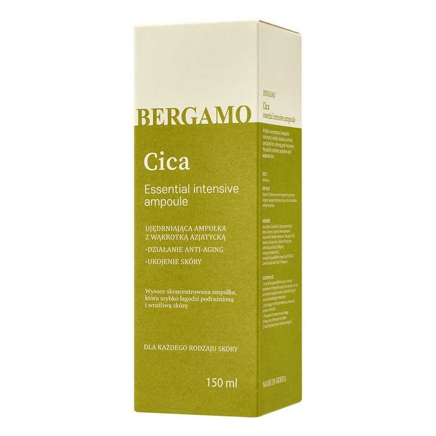 Kojąco-nawilżające serum do twarzy with wąkrotka azjatycką BERGAMO COLORS CICA, 150 ml – 4