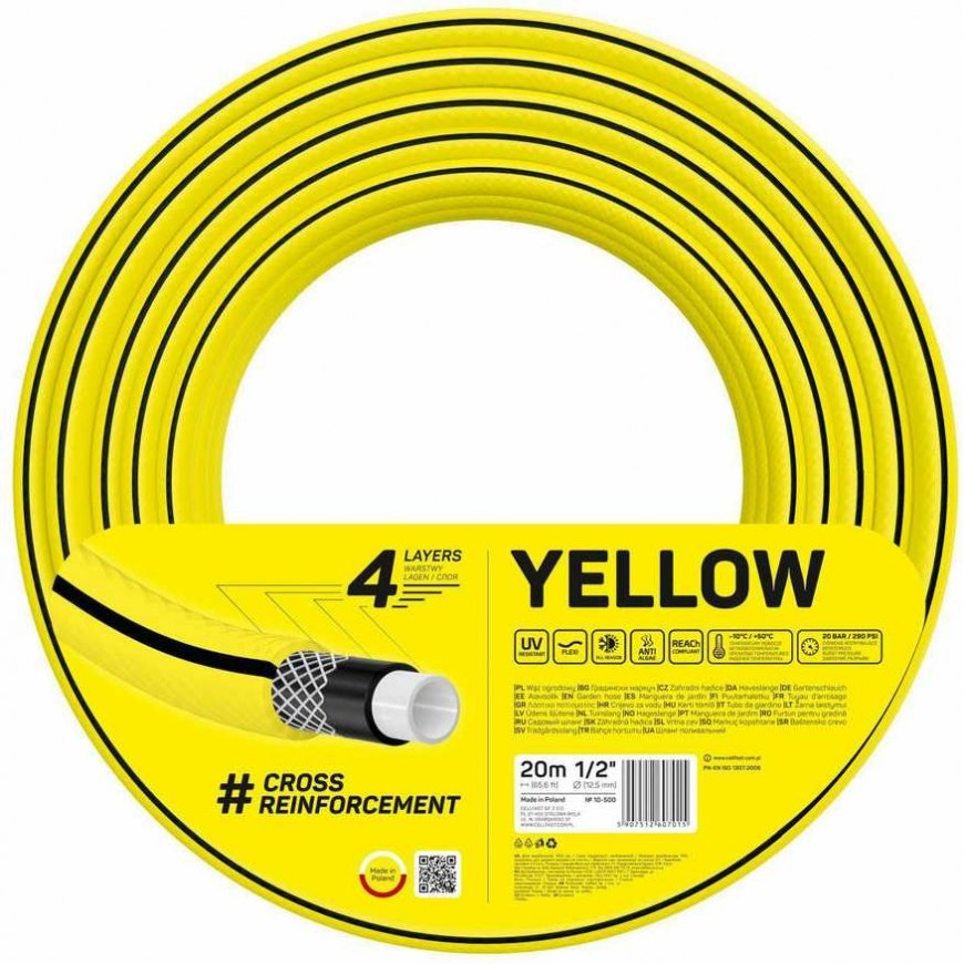 CELLFAST sodo žarna Geltonas Dydis: 5/8" DŁUGOŚĆ: 30m