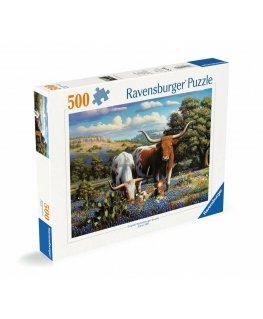 Ravensburger Loving Longhorns Puzle 500 pcs Dzīvnieki