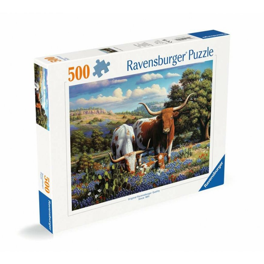 Ravensburger Loving Longhorns Kuviopalapeli 500 kpl Eläimet