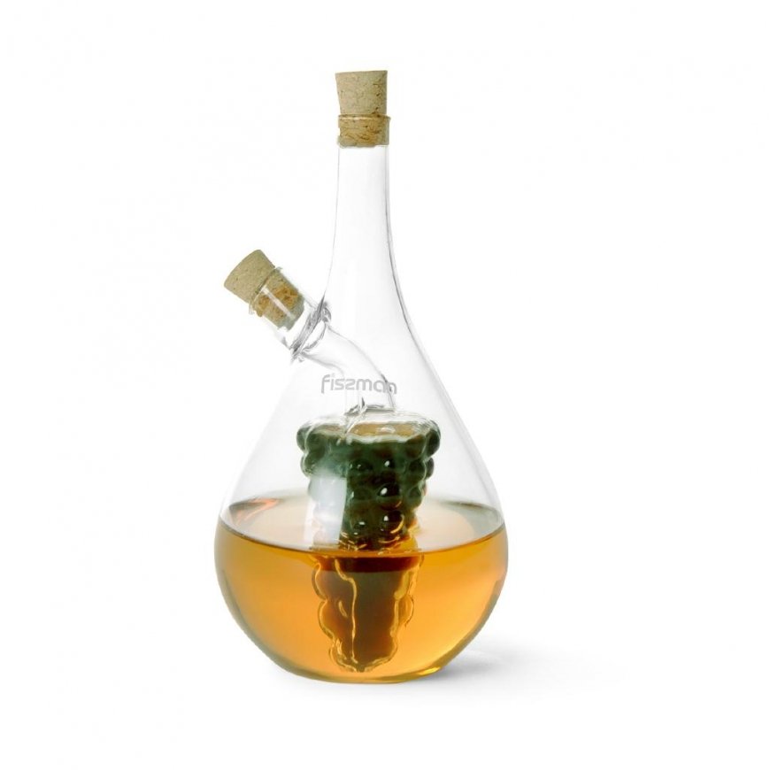 6538 FISSMAN Bottle for oil and vinegar 2 in 1 40/450 ml (glass)