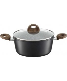 Aluminum pot with lid Terra 28 cm 5.6 l AMBITION