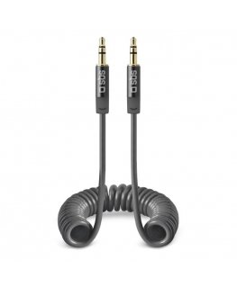 SBS TECABLE35SPIRDG garso kabelis 1,3 m 3.5mm Pilka