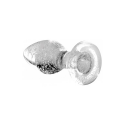 Xr Brands Booty Sparks Glow in the dark glass anal plug