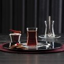 Komplet szklanek ze spodkami Heybeli 8-elementowy PASABAHCE Komplet szklanek ze spodkami Heybeli 8-elementowy PASABAHCE