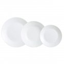 Dinnerware Set Luminarc Zelie White glass 18 Pieces Dinnerware Set Luminarc Zelie White glass 18 Pieces