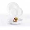 Dinnerware Set Luminarc Zelie White glass 18 Pieces Dinnerware Set Luminarc Zelie White glass 18 Pieces