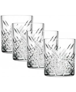 Set of 4 Timeless low glasses 420 ml PASABAHCE