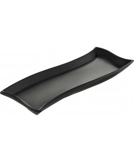 Półmisek Salsa Fala 35 x 12 cm black AMBITION
