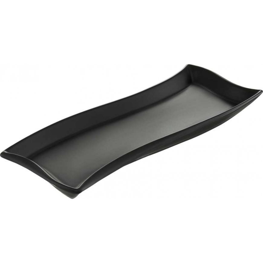 Półmisek Salsa Fala 35 x 12 cm black AMBITION