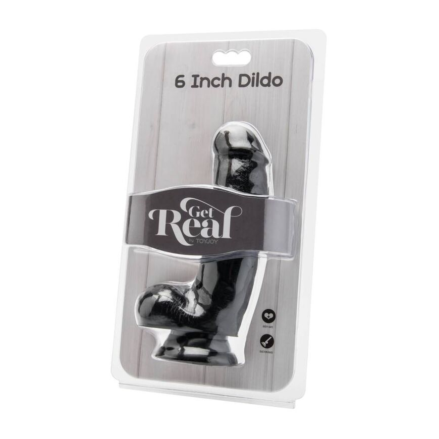 Get Real TOYJOY Dildo with testicles przyssawka realistic penis 15cm – 4