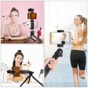 Puluz Blogger Kit (LED lamp, flexible tripod stand, phone holder and microphone).