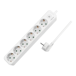 LogiLink LPS247 power extension 1.5 m 6 AC outlet(s) Indoor White