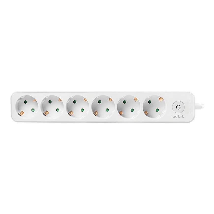 LogiLink LPS247 удлинитель 1,5 m 6 розетка(и) Для помещений Белый – 2