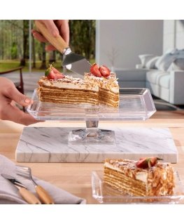 Cake Madlen na nóżce 27.6 x 16.5 cm PASABAHCE