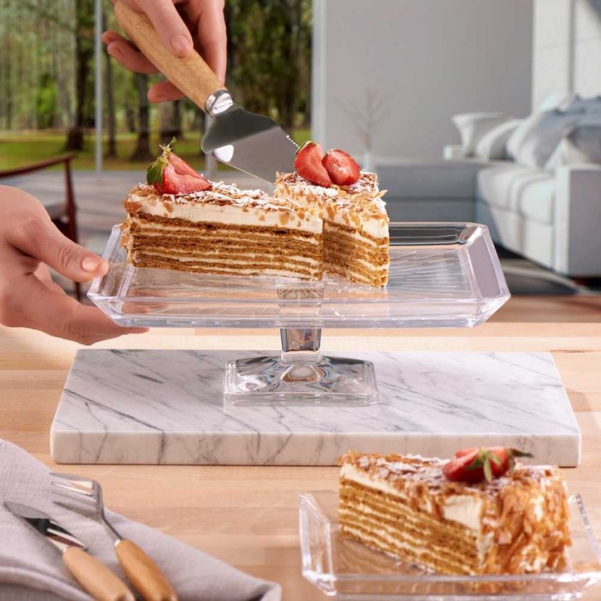 Cake Madlen na nóżce 27.6 x 16.5 cm PASABAHCE