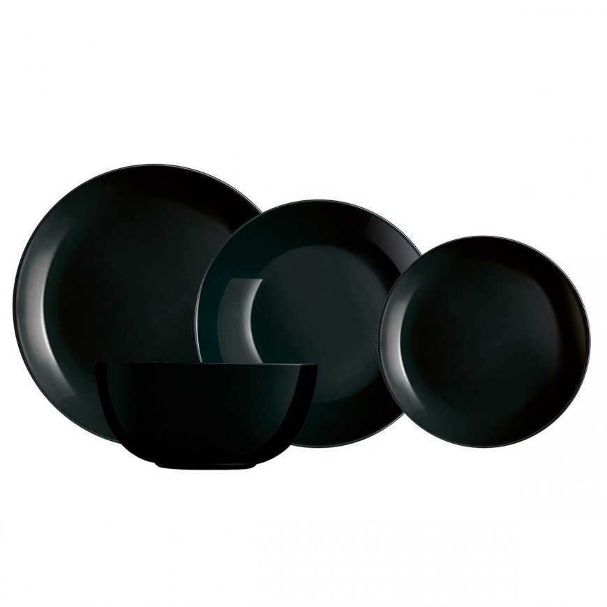Serwis obiadowy dla 6 osob Diwali black 19-element LUMINARC – 2
