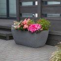 Donica ogrodowa rectangular 80 x 40 x 34 cm gray PATIO Donica ogrodowa rectangular 80 x 40 x 34 cm gray PATIO