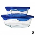 Pojemnik żaroodporny with lid Cook & Go 16.6 X 16.6 cm 0.8 l PYREX Pojemnik żaroodporny with lid Cook & Go 16.6 X 16.6 cm 0.8 l PYREX