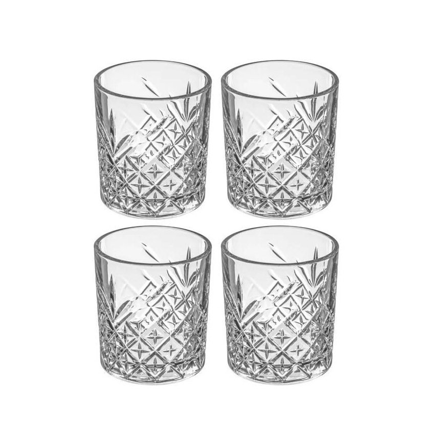 Pasabahce PIECES Žemas stiklas, 4 vnt., 345 ml