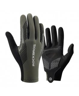 Rockbros 16110006002 shock-absorbing cycling gloves size M - gre