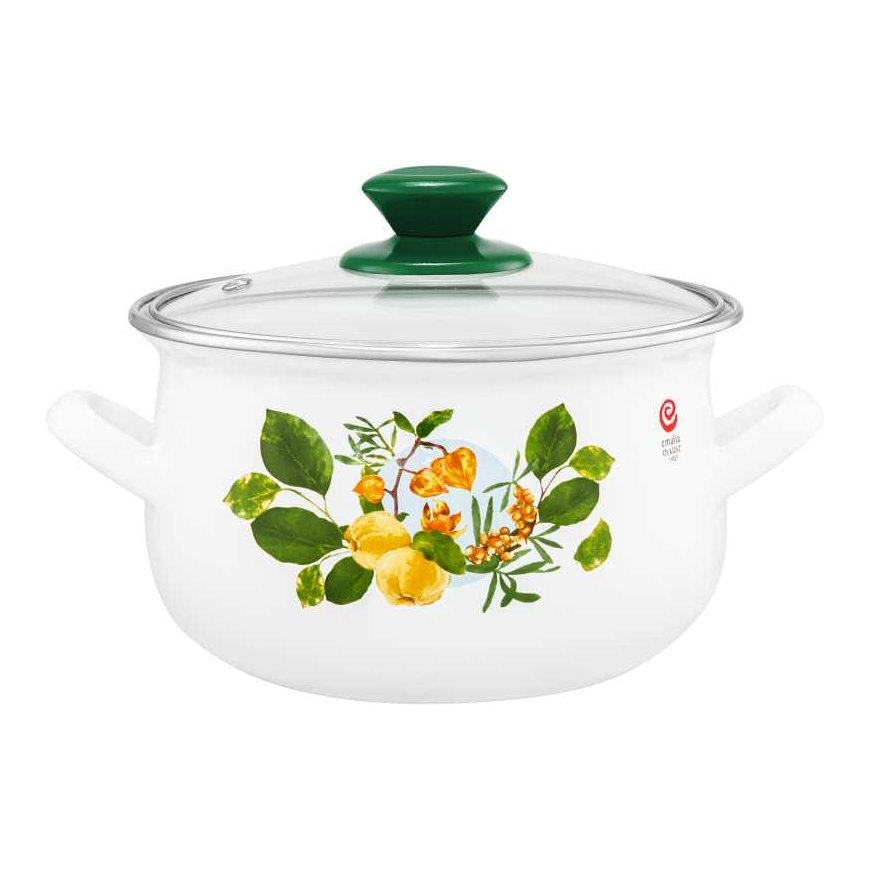 Emalia Olkusz Enamel pot with lid