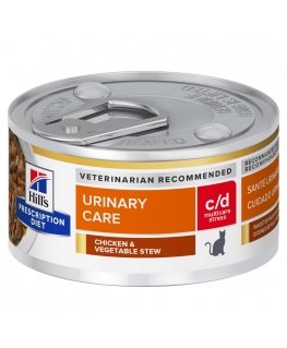 HILL'S PD Feline c/d Urinary Stress Stews - mitrā kaķu barība - 82 g