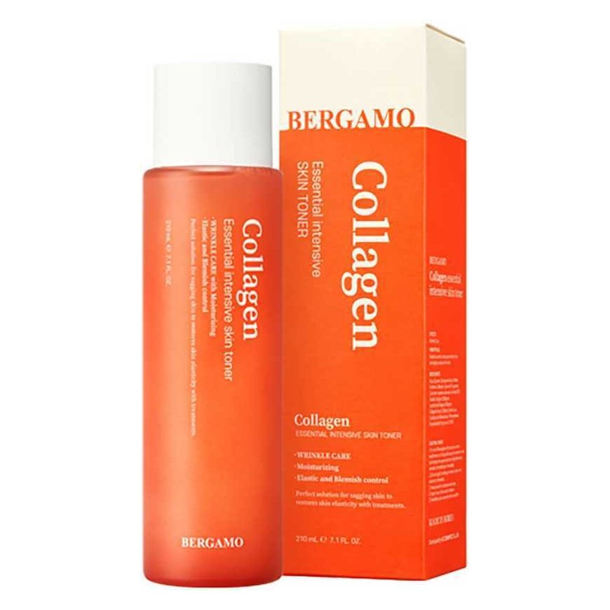 Anti-aging toner for face with collagen BERGAMO COLORS COLLAGEN, 210 ml
