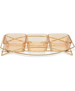 Fissman Bowl set 3 pcs. in a metal stand