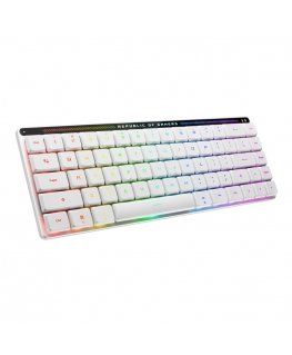 ASUS 90MP03EC-BKNA10 tastatūra Speļu USB + RF Wireless + Bluetooth Ziemeļvalstu Balts