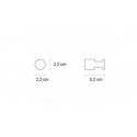 Towel hook Kapitan UNO 12 11 99, satin