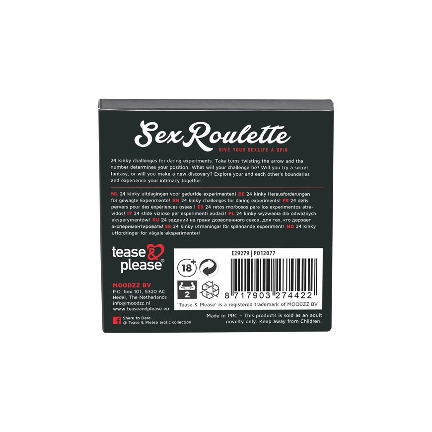 Tease and Please Sex Roulette Kinky Wartenbergin pyörä Ei sukupuolirajoitusta NL EN DE FR ES SE IT P – 2