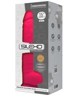 Orion SILEXD - MODEL 1 REALISTIC PENIS PREMIUM SILEXPAN SILICONE FUCHSIA 38 CM