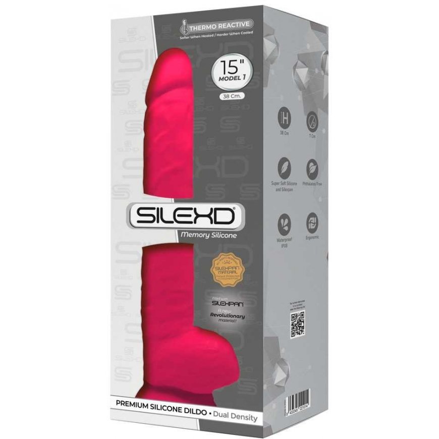 Orion SILEXD - MODEL 1 REALISTIC PENIS PREMIUM SILEXPAN SILICONE FUCHSIA 38 CM