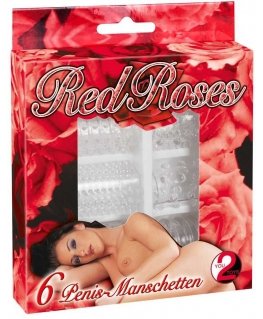 Orion Raudona Roses Penis Ring Set 6 pcs