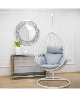 Fotel wiszący cocoon Fabien white PATIO