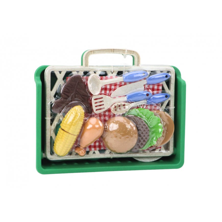 Lean Toys Barbecue Set Grill Food Cutlery Plates Cups – 4