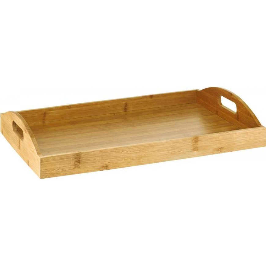 Taca bambusowa rectangular Natural 44 x 30 cm AMBITION