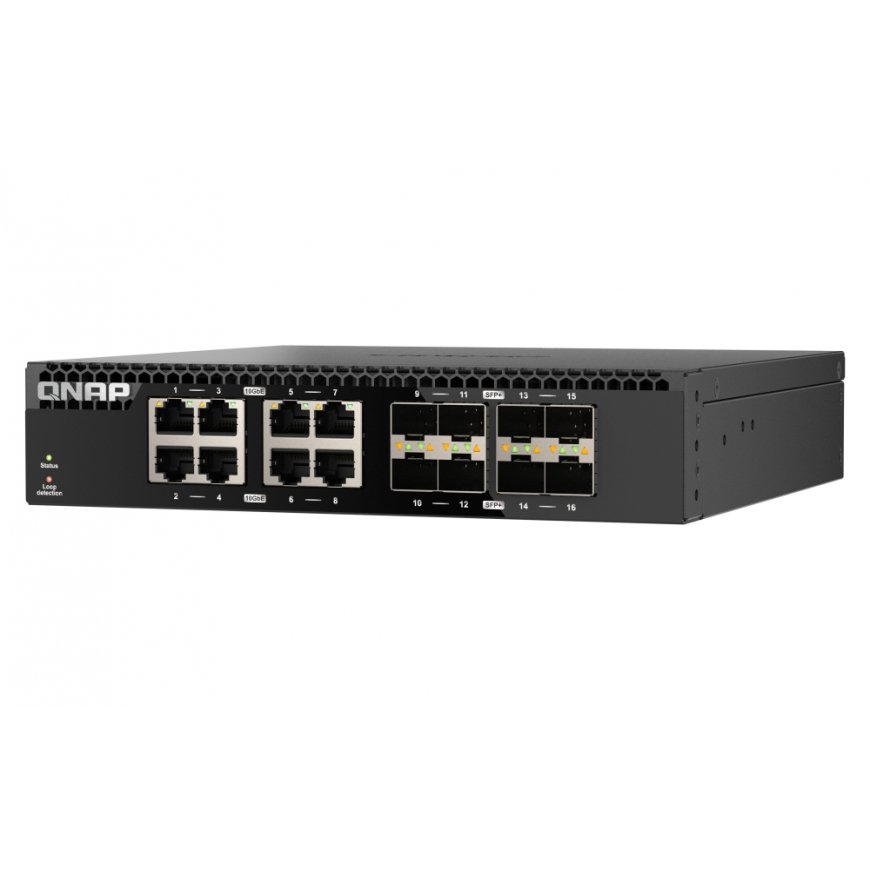 QNAP QSW-3216R-8S8T tīkla pārslēgs Nepārvaldīts L2 10G Ethernet (100/1000/10000) Melns – 4