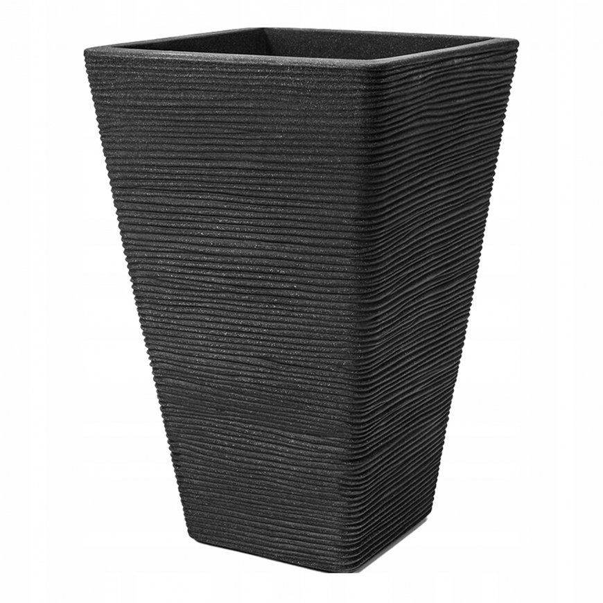 Donica ogrodowa kwadrowa 35 x 35 x 55 cm anthracite PATIO